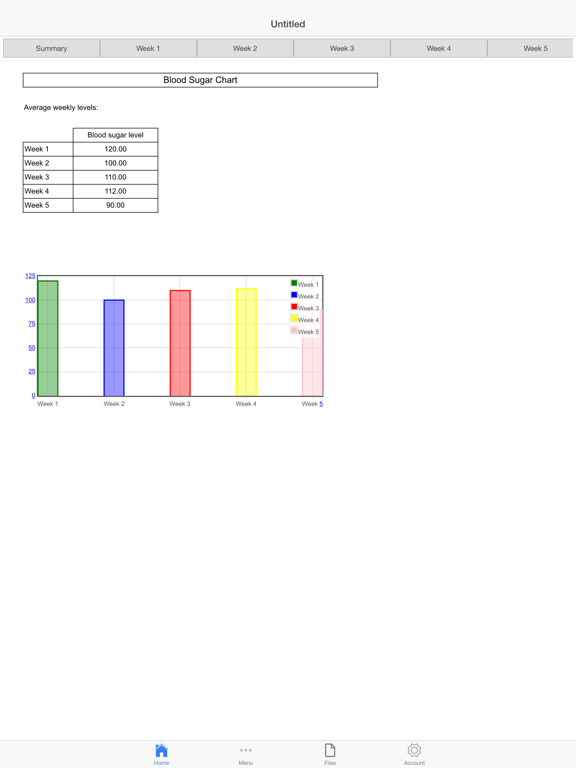 Blood Sugar Log iPad screenshot