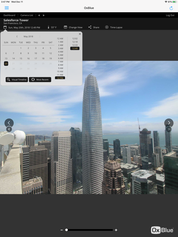 OxBlue Camera Viewer iPad screenshot 6 - Business app
