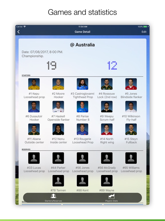 Assistant Coach Rugby iPad screenshot 5 - Sports app