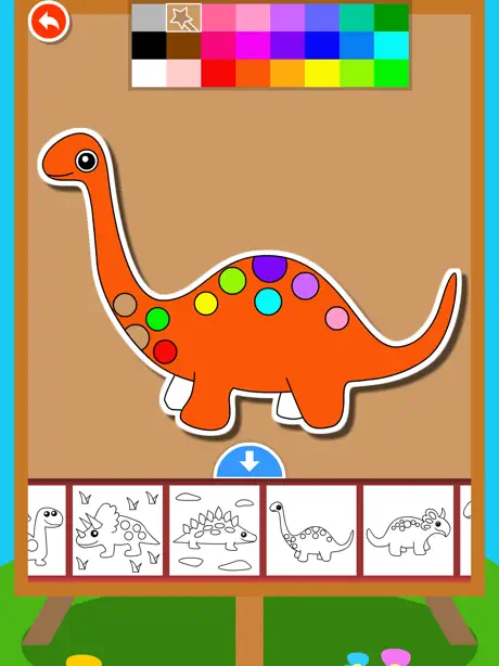 Dinosaur puzzle Doodle Colorin