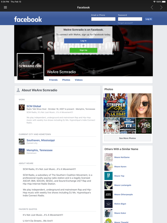 SCM RADIO iPad screenshot 4 - Music app