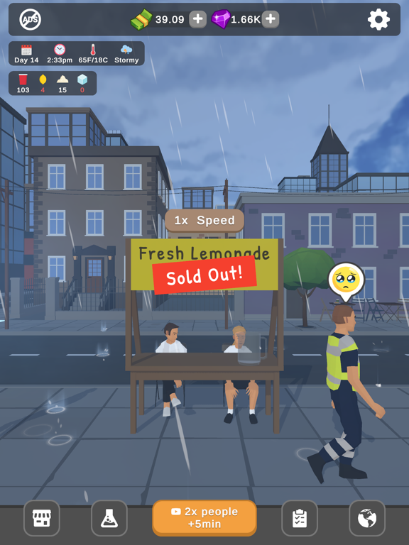 Cool Lemonade Stand iPad screenshot 3 - Games app