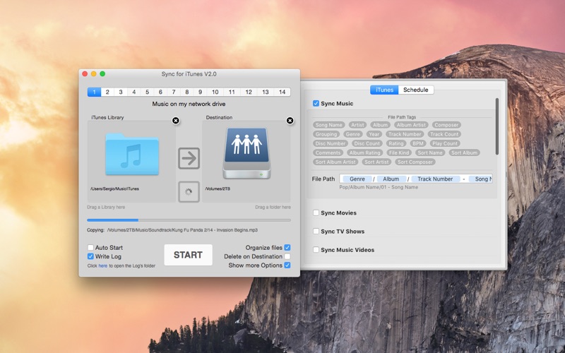 Screenshot #1 pour Sync for iTunes