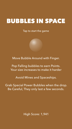 Bubbles in Space screenshot 1