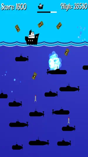 Sub Hunter retro arcade game screenshot 2