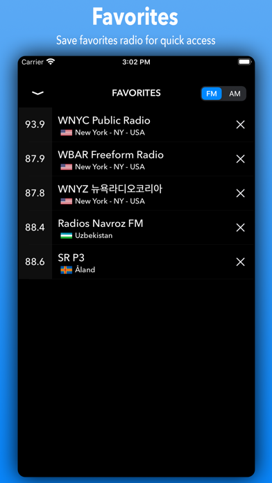 Screenshot #3 pour Radio App - Simple Radio Tuner