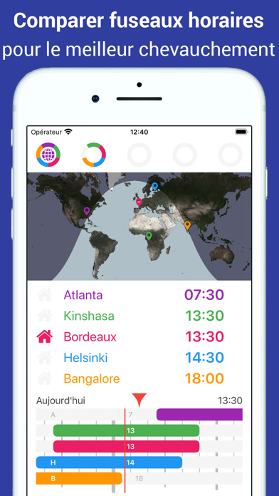 Screenshot #1 pour Horzono Fuseax Horaires