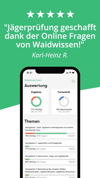 Waidwissen: Jagdschein App