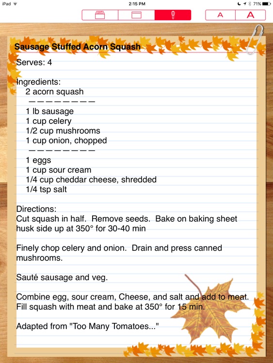 Recipe Manager - Serving Sizer screenshot-3