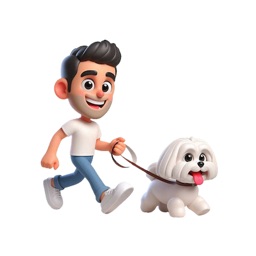 Maltese Walk Stickers