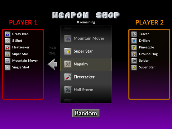 Pocket Tanks iPad screenshot 4 - Games app