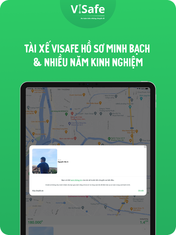 Screenshot #5 pour ViSafe - Thuê tài xế lái xe hộ