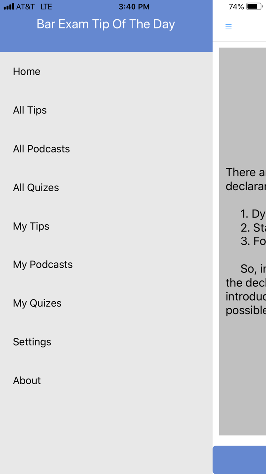 #3. Bar Exam Tip Of The Day (iOS) Podle: Gynn Communications, Inc.