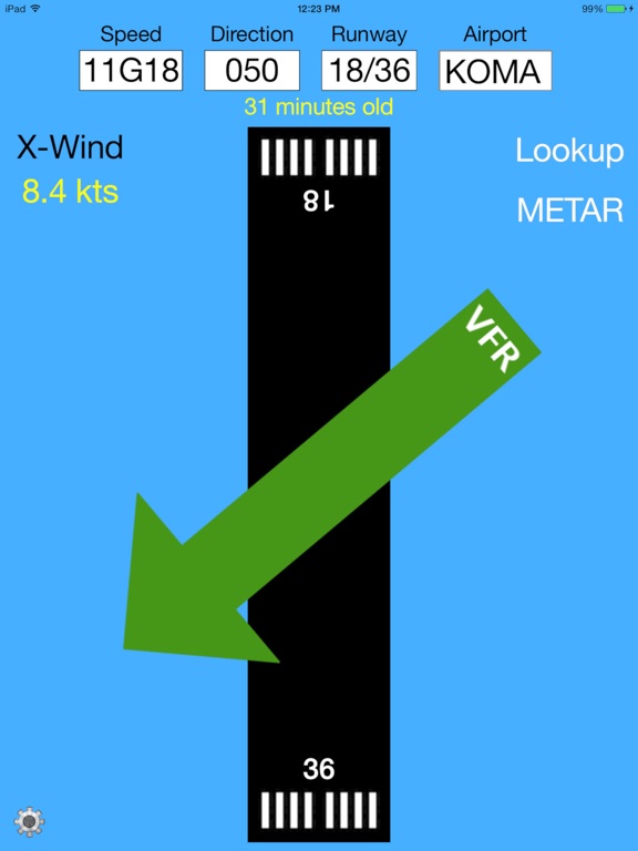 Perfect Landings iPad screenshot 2 - Weather app