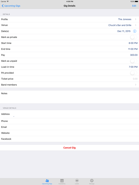 GigSteady_KC iPad screenshot 2 - Productivity app