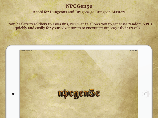 Screenshot #4 pour NPCGen5e