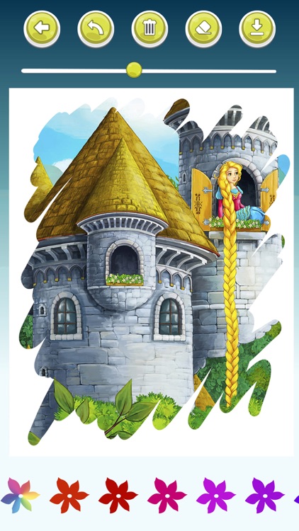 Fairytale coloring book game