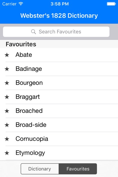 Screenshot of Webster's 1828 Dictionary USA