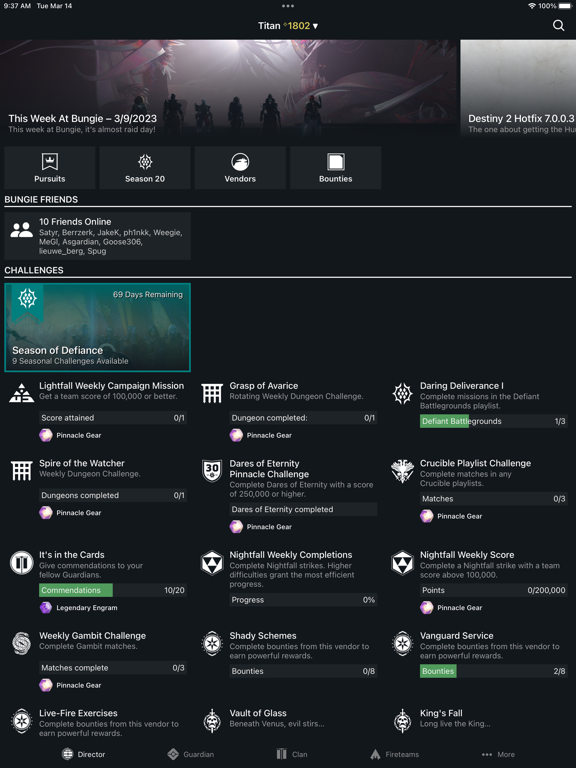 Screenshot #5 pour Compagnon de Destiny 2