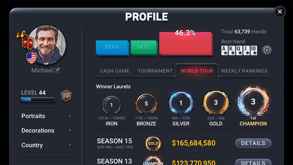#9. Poker Championship - Holdem (iOS) 来自: BBstudio Inc.