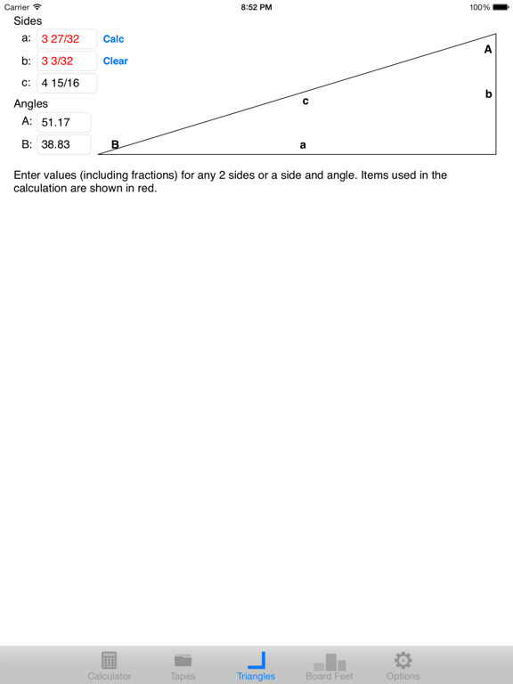 WoodworkerCalc iPad screenshot 4 - Productivity app