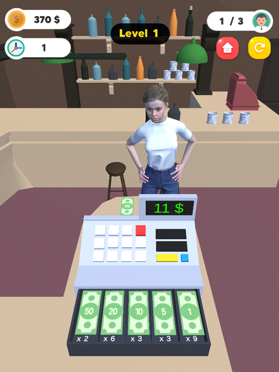 Cashier Money Bank iPad screenshot 4 - Games app