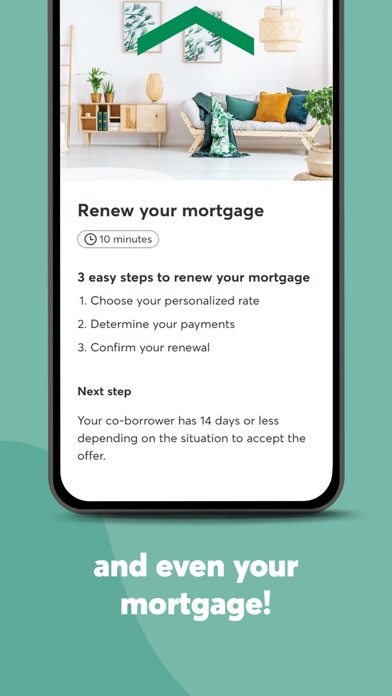 Desjardins mobile services Screenshot