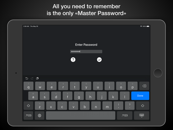 Passwords Cloud iPad screenshot 4 - Productivity app