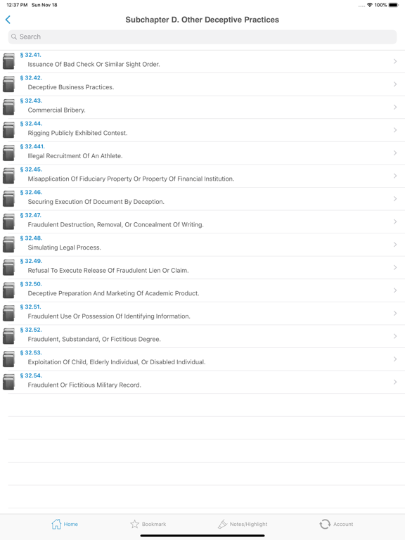 KY Laws Codes Titles KRS iPad screenshot 4 - Reference app