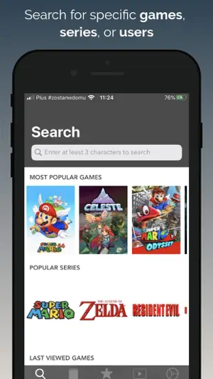 Speedruns browser screenshot 1