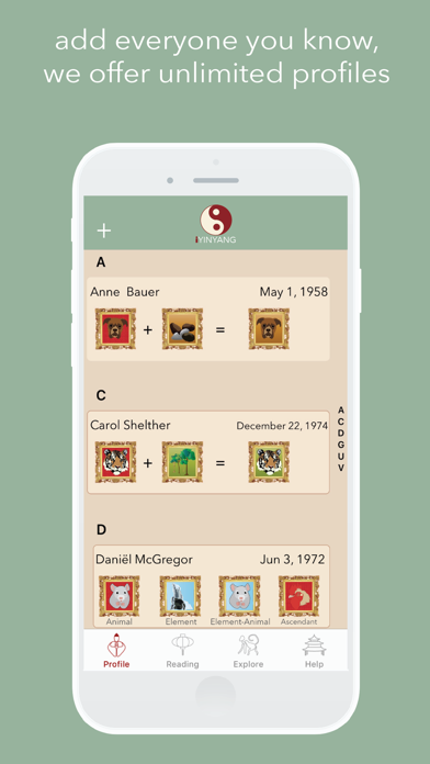 Screenshot #1 pour iYinYang Chinese Astrology