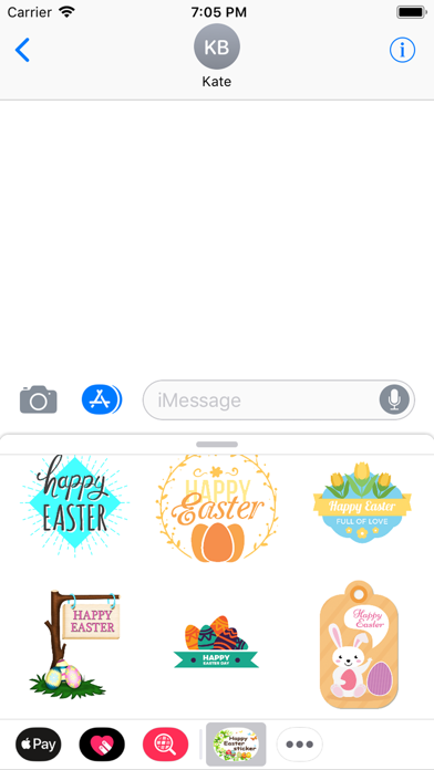 Screenshot #1 pour Easter Day Stickers 2018