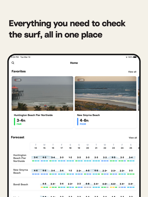 Screenshot #2 for Surfline: Wave & Surf Reports