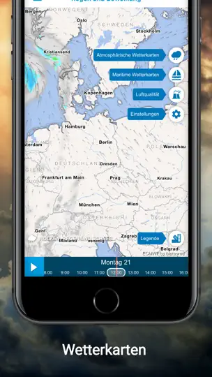 Screenshot von Wetter 14 Tage - Meteored Pro auf dem iPhone 5