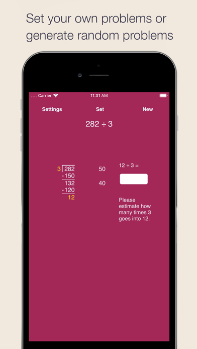 Screenshot #3 pour Partial Quotients Division