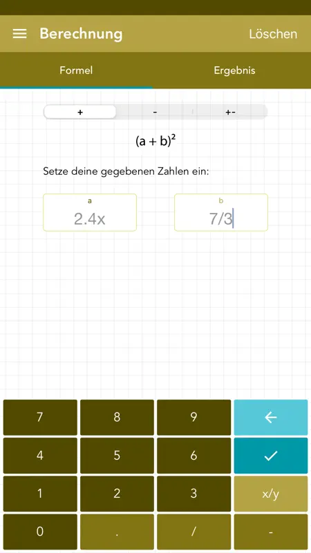 Binomische Formeln Lösen PRO screenshot 2 of 4