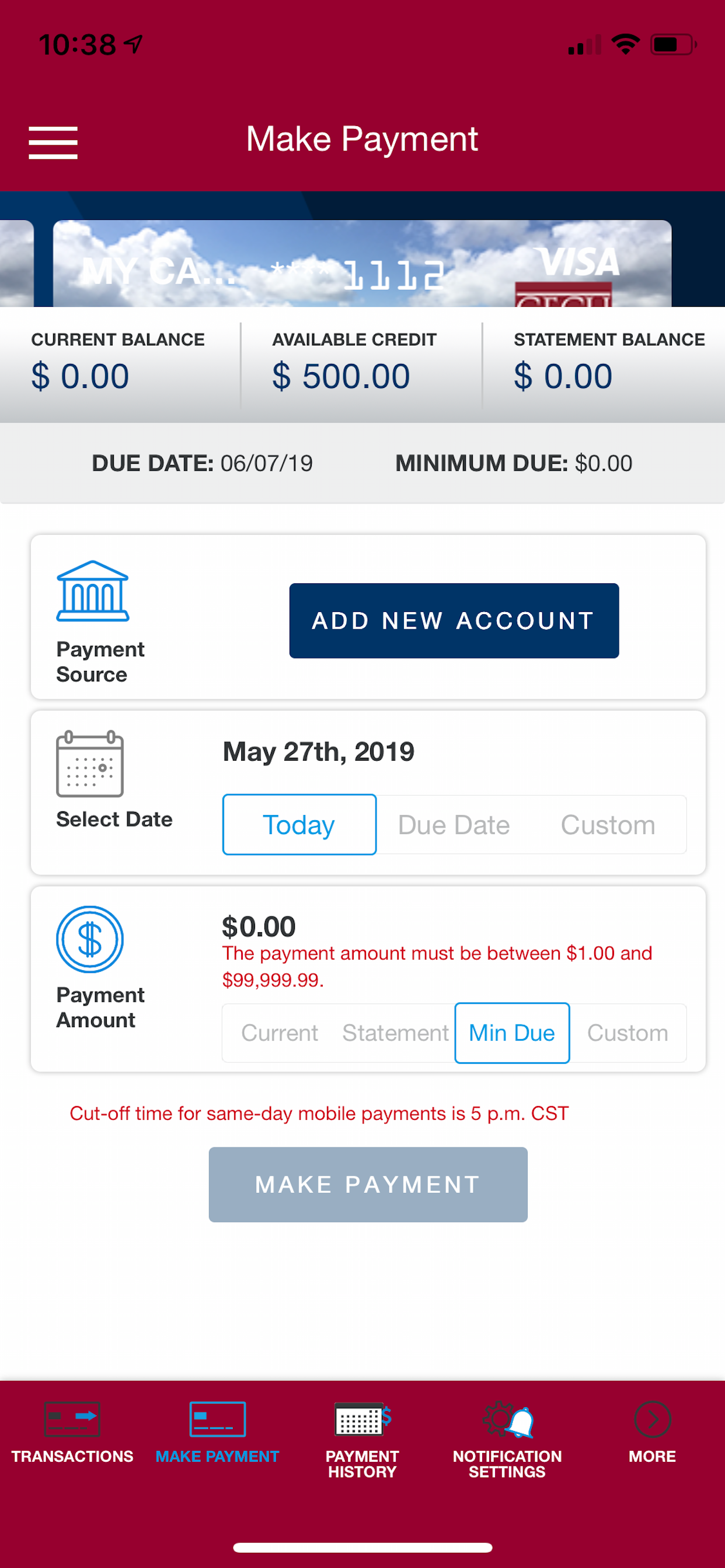 CECU Visa screenshot 4