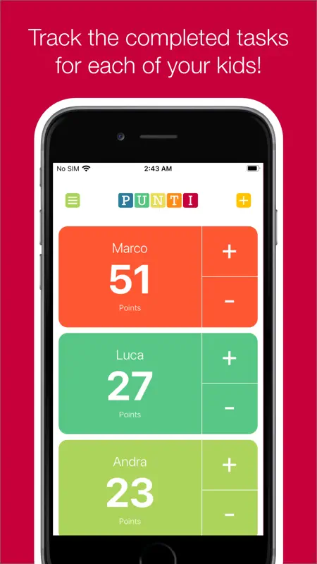 punti+ chores tasks & rewards screenshot 1 of 4
