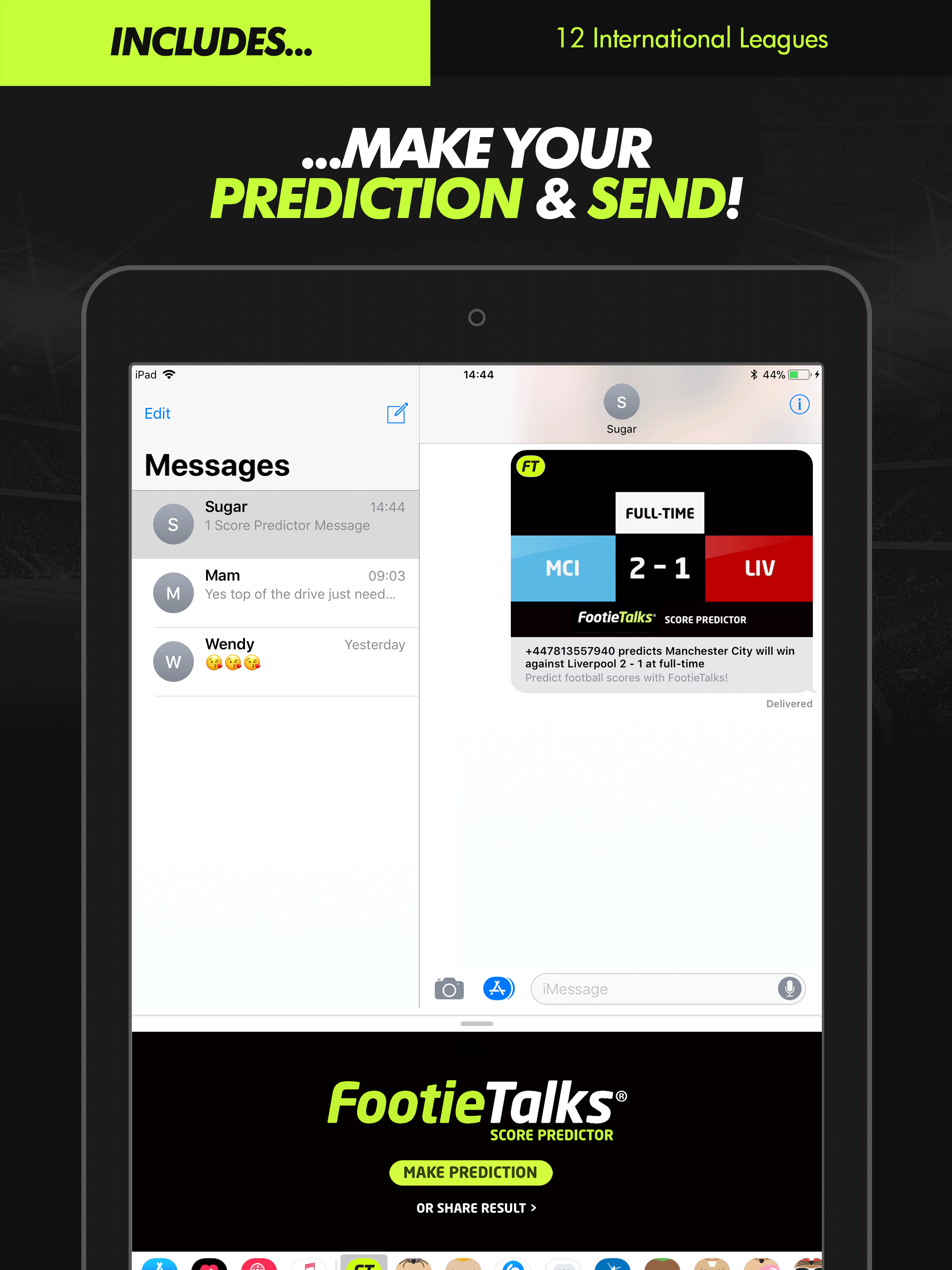 Score Predictor : FootieTalks