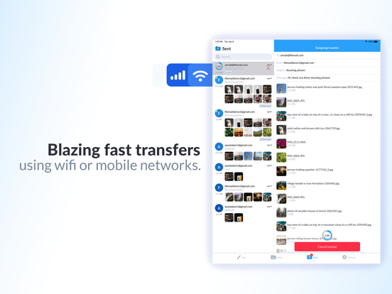 Filemail – File Transfer App iPad screenshot 6 - Productivity app