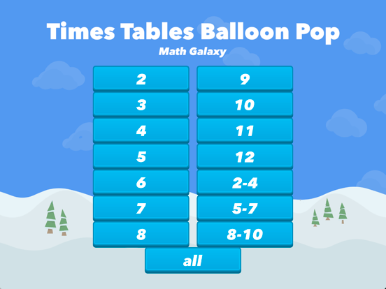 Screenshot #4 pour Times Tables Balloon Pop