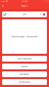 Celeb Rush - Celebrity Quiz screenshot