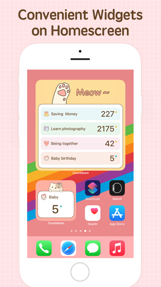 #2. Day Countdown widget (iOS) Tekijänä: LightByte Co., Ltd.