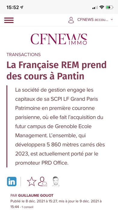 CFNEWS IMMO Screenshot
