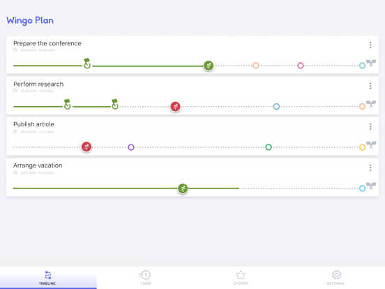 WinGo Plan: projects & goals iPad screenshot 6 - Productivity app