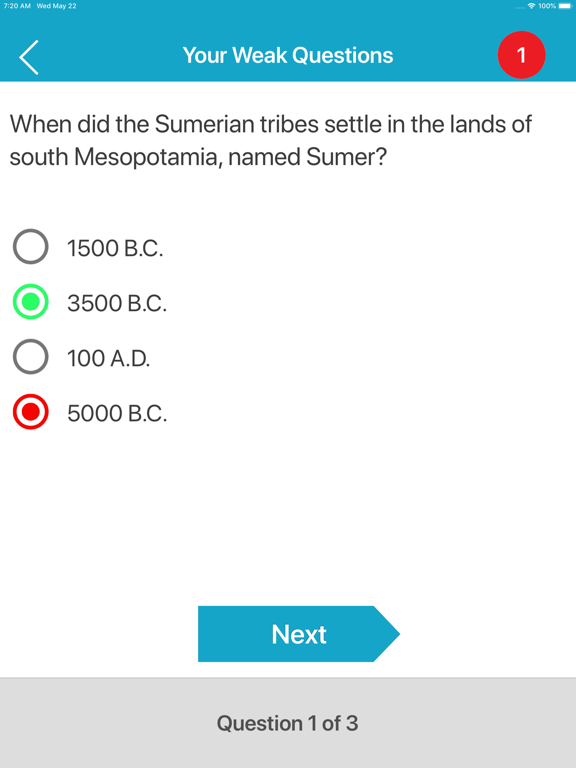 Ancient History Quiz iPad screenshot