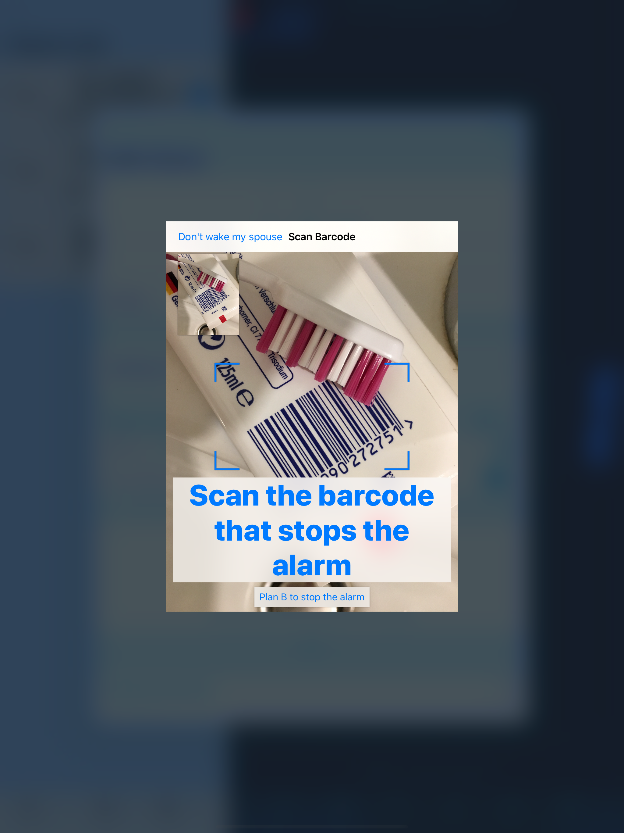 Barcode Alarm Clock