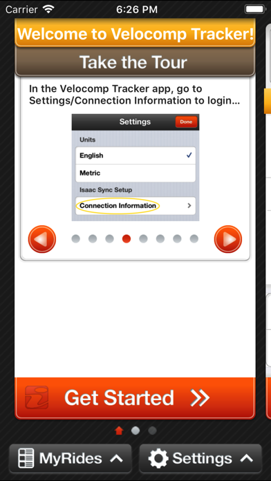 Screenshot #3 pour Velocomp Tracker