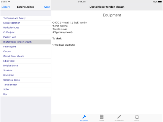 BEVA Equine Joint Injections iPad screenshot