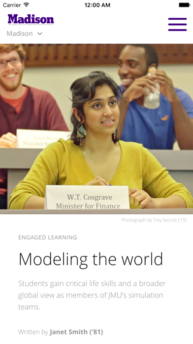 Madison: The Magazine of JMU Screenshot